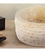 Waskom Natuursteen Alur Rond Crème Marmer 40x15cm