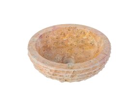 Waskom Natuursteen Alur Rond Sunset Marmer 35x15cm