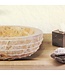 Waskom Natuursteen Alur Rond Grijs Marmer 35x15cm