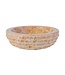 Waskom Natuursteen Alur Rond Grijs Marmer 35x15cm