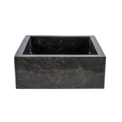 Waskom Natuursteen Levigato Vierkant Zwart Marmer 40x40x15cm Waskom Natuursteen Levigato Vierkant Zwart Marmer 40x40x15cm
