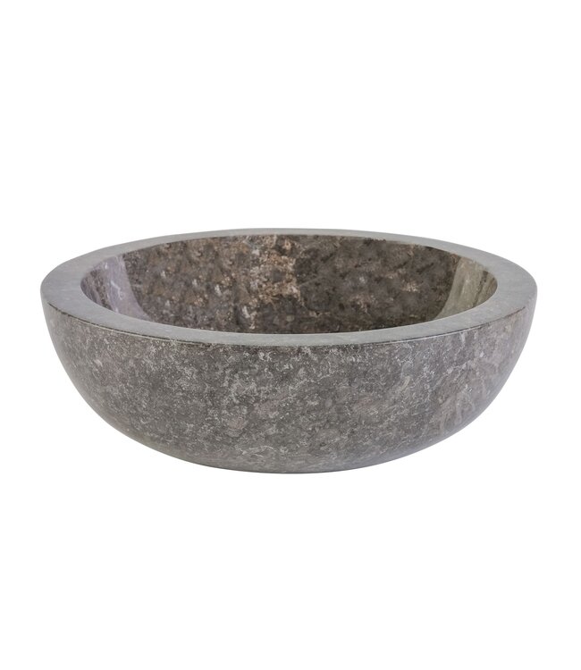 Waskom Natuursteen Levigato Rond Crème Marmer 35x12cm Gepolijst