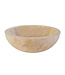 Waskom Natuursteen Levigato Rond Crème Marmer 35x12cm Gepolijst