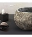 Riviersteen Waskom Fiume Rond Grijs 35x12cm