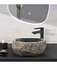 Riviersteen Waskom Fiume Rond Grijs 35x12cm