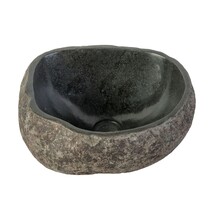 Riviersteen Waskom Fiume Rond Grijs 35x12cm