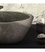 Riviersteen Waskom Fiume Rond Grijs-zwart 35x12cm