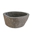 Riviersteen Waskom Fiume Rond Grijs-zwart 35x12cm