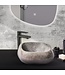 Riviersteen Waskom Fiume Rond Zwart 35x15cm Volledig Gepolijst