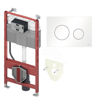 TECE Tece Inbouwreservoir set met drukplaat Loop Wit