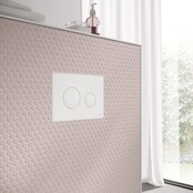 Tece Inbouwreservoir set met drukplaat Loop Mat Wit