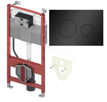 Tece Inbouwreservoir set met drukplaat Loop Mat Zwart