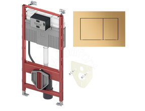 Tece Inbouwreservoir set met drukplaat NOW Geborsteld Koper