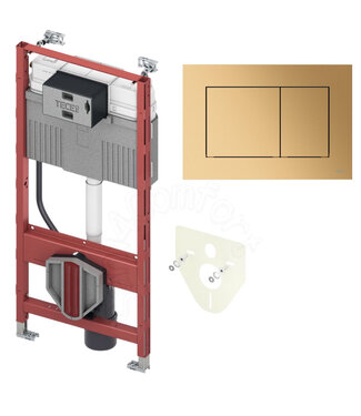 TECE Tece Inbouwreservoir set met drukplaat NOW Geborsteld Koper