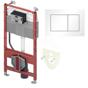 Tece Inbouwreservoir set met drukplaat NOW Wit Tece Inbouwreservoir set met drukplaat NOW Wit