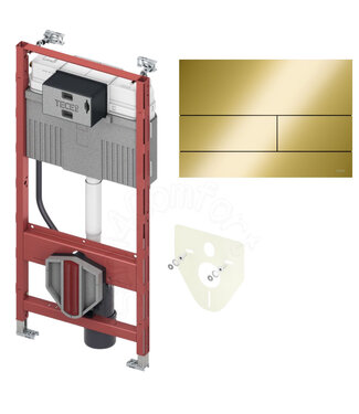 TECE Tece Inbouwreservoir set met drukplaat Square Goud