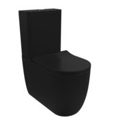 Bocchi Venezia Staand toilet Mat Zwart (AO/PK) incl. Wc bril