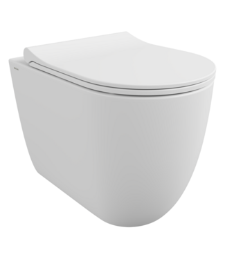 BOCCHI Back to wall toilet Bocchi Venezia Mat Wit OA / PK Randloos incl. wc-bril flatline softclose