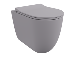 Back to wall toilet Bocchi Venezia Mat Grijs OA / PK Randloos incl. wc-bril flatline softclose