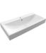 Wastafel Bocchi Scala Wit 48x48x10cm met kraangat en overloop