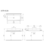 Wastafel Bocchi Scala Wit 100x48x10cm met kraangat en overloop