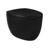 Hangtoilet Bocchi Etna Glans Zwart design toilet 54cm excl. zitting Hangtoilet Bocchi Etna Glans Zwart design toilet 54cm excl. zitting