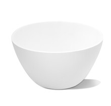 Waskom Aloni Hira Solid Surface Rond 21 cm Mat Wit