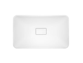 Waskom Aloni Lidya Solid Surface 60x35x12 cm Mat Wit