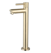 Fonteinkraan Ribbed Geborsteld Goud Opbouw 26cm