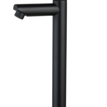 Fonteinkraan Ribbed Mat Zwart 26cm