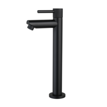 Fonteinkraan Ribbed Mat Zwart 26cm