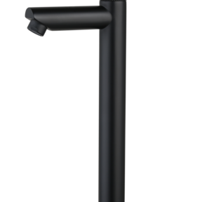 Fonteinkraan Ribbed Mat Zwart 26cm