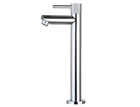 Fonteinkraan Ribbed Chroom 26cm