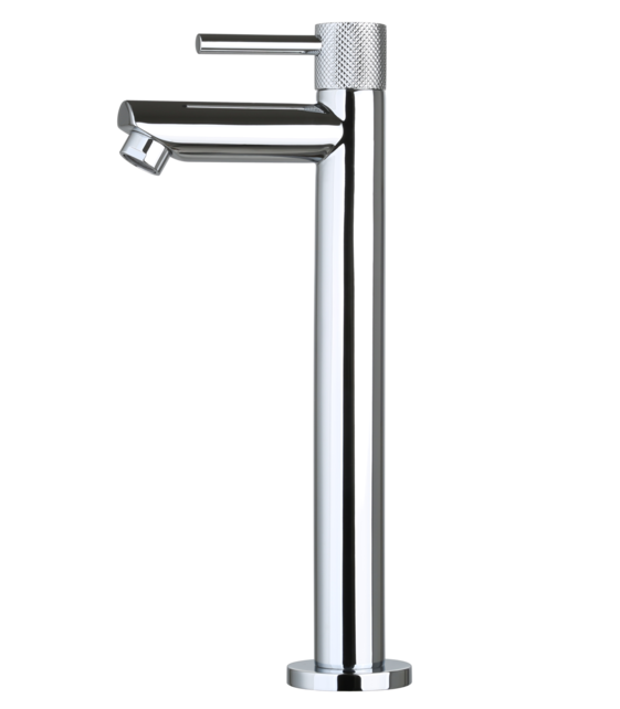 Fonteinkraan Ribbed Chroom 26cm