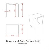 Douchekruk Solid Surface Lodi Mat Zwart Douchekruk Solid Surface Lodi Mat Zwart