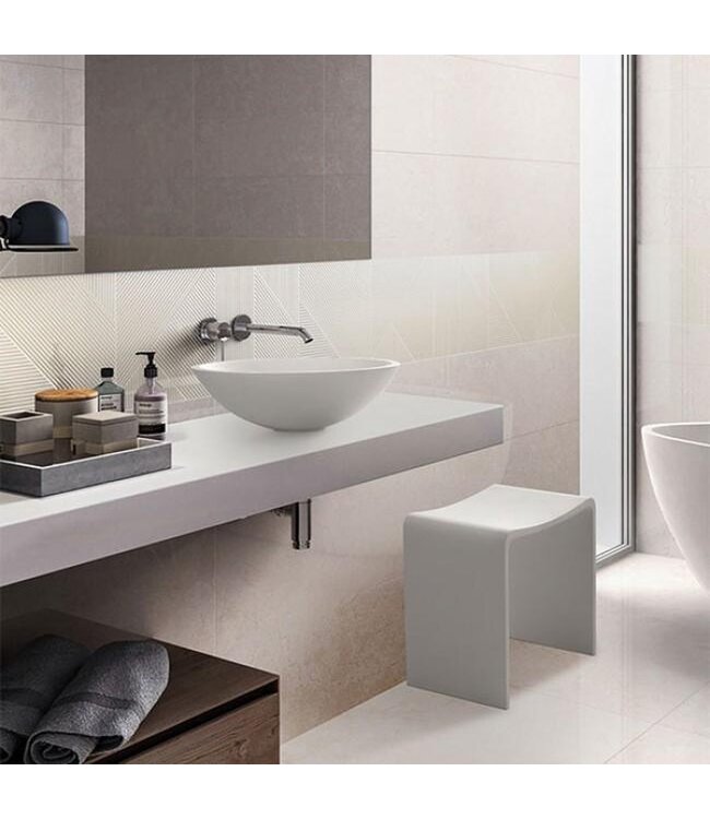 Douchekruk Solid Surface Lodi Mat Wit