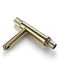 Wastafelkraan Ribbed Lux Geborsteld Goud Laag