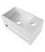Aloni Fonteinset Mila Gun Metal Rechts Fontein met handdoekhouder Solid surface