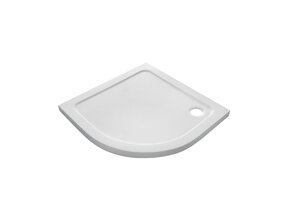 Tremezzo Douchebak 90x90 cm Kwartrond 4cm Wit Acryl