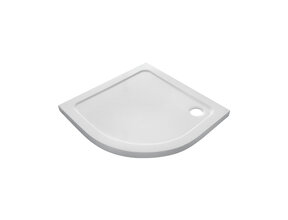 Tremezzo Douchebak 100x100 cm Kwartrond 4cm Wit Acryl