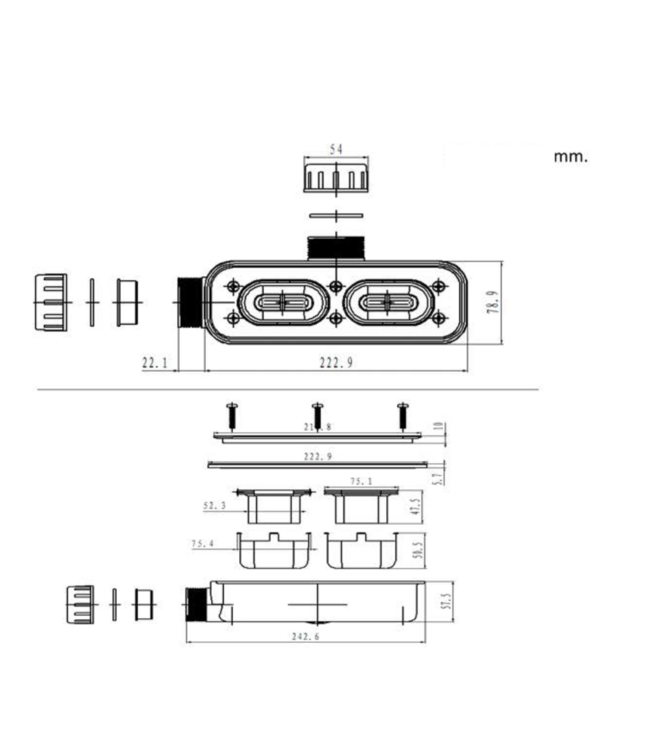 CREAVIT Douchesifon CS90 t.b.v. Douchebak Plato