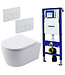 Geberit UP100 Toiletsets Pro Pack Randloos Toilet met Softclose toiletbril en Drukplaat Wit