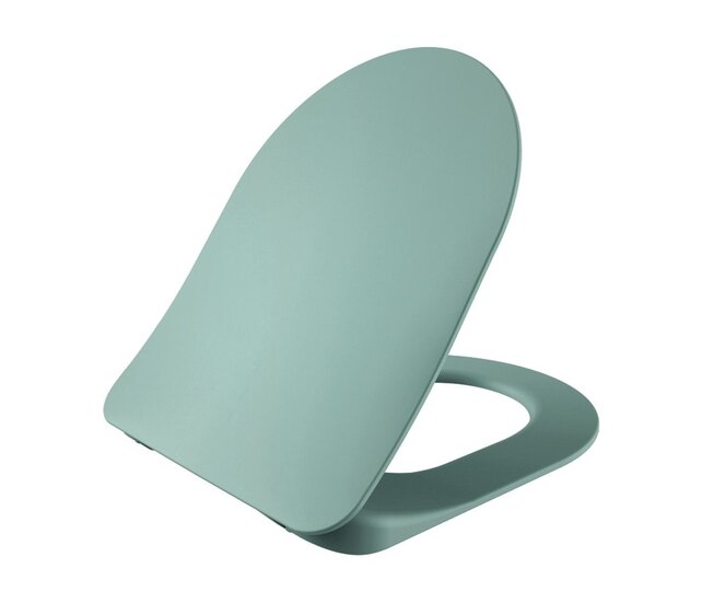 Creavit Toiletsets Freedom Groen Randloos Toilet met Softclose toiletbril en Drukplaat Creavit Toiletsets Freedom Groen Randloos Toilet met Softclose toiletbril en Drukplaat