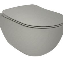 Hangtoilet Freedom Mat Grijs Randloos excl. Toiletbril