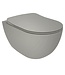 Hangtoilet Freedom Mat Grijs Randloos excl. Toiletbril