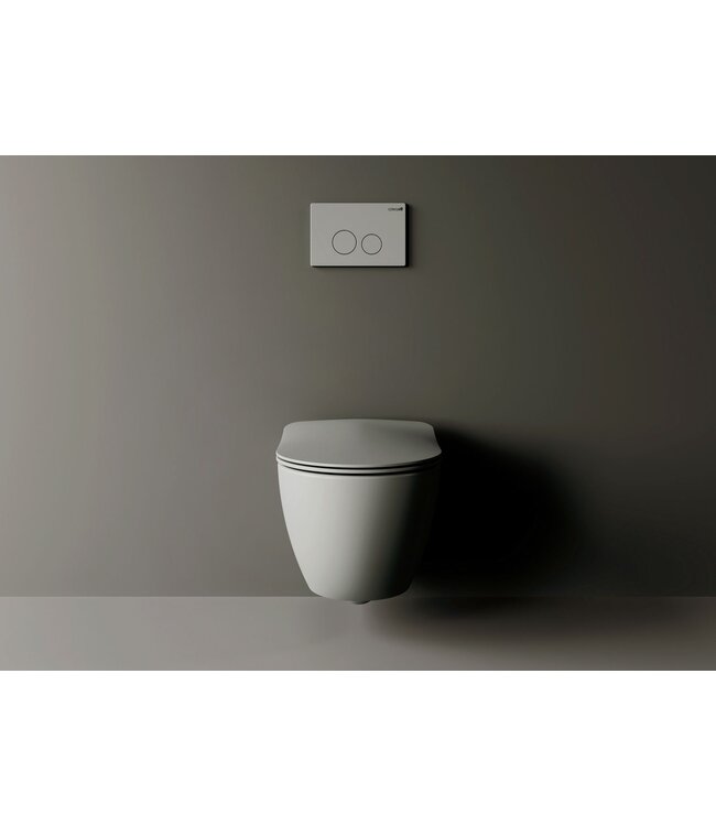 Hangtoilet Freedom Mat Grijs Randloos excl. Toiletbril