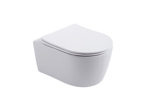Hangtoilet Pro-Pack Wit Randloos incl. Toiletbril