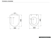 WC Bril Freedom Nijlgroen Softclose Flat 36x44cm WC Bril Freedom Nijlgroen Softclose Flat 36x44cm