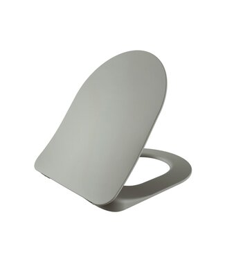 CREAVIT WC Bril Freedom Mat Grijs Softclose Flat 36x44cm