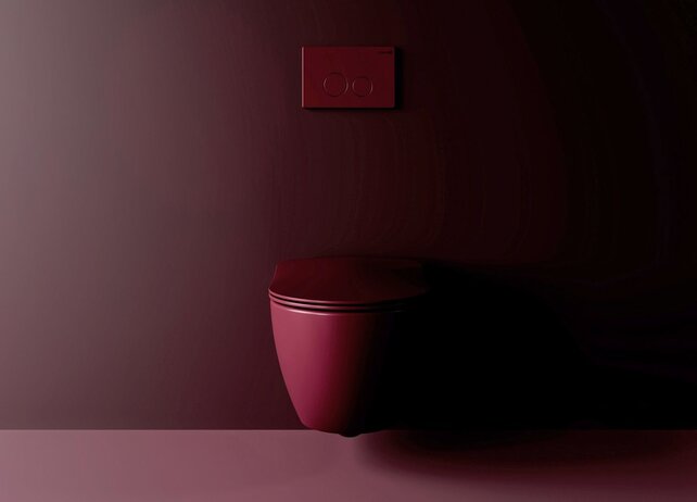 WC Bril Freedom Mat Berry Rood Softclose Flat 36x44cm